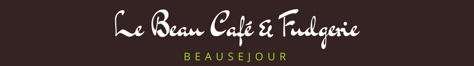 Le Beau Cafe and Fudgerie logo