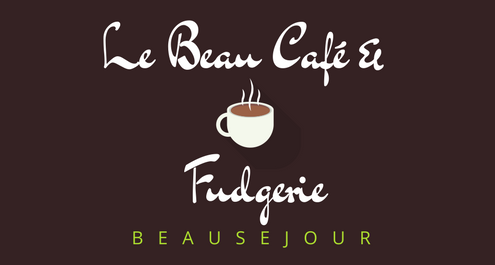 Le Beau Cafe and Fudgerie logo